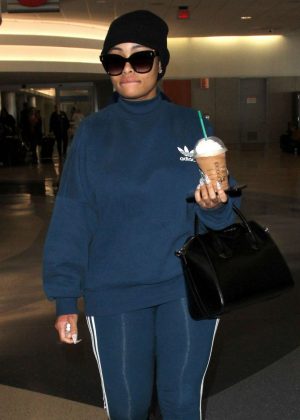 Blac Chyna at LAX Airport in LA