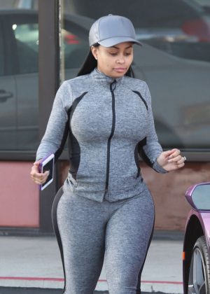 Blac Chyna in Tights out in California