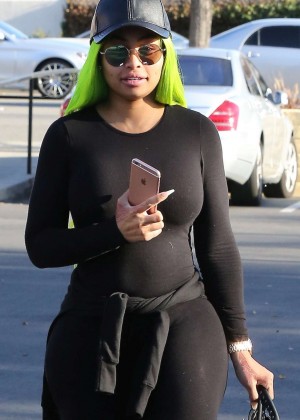 Blac Chyna in Tights Out in Los Angeles