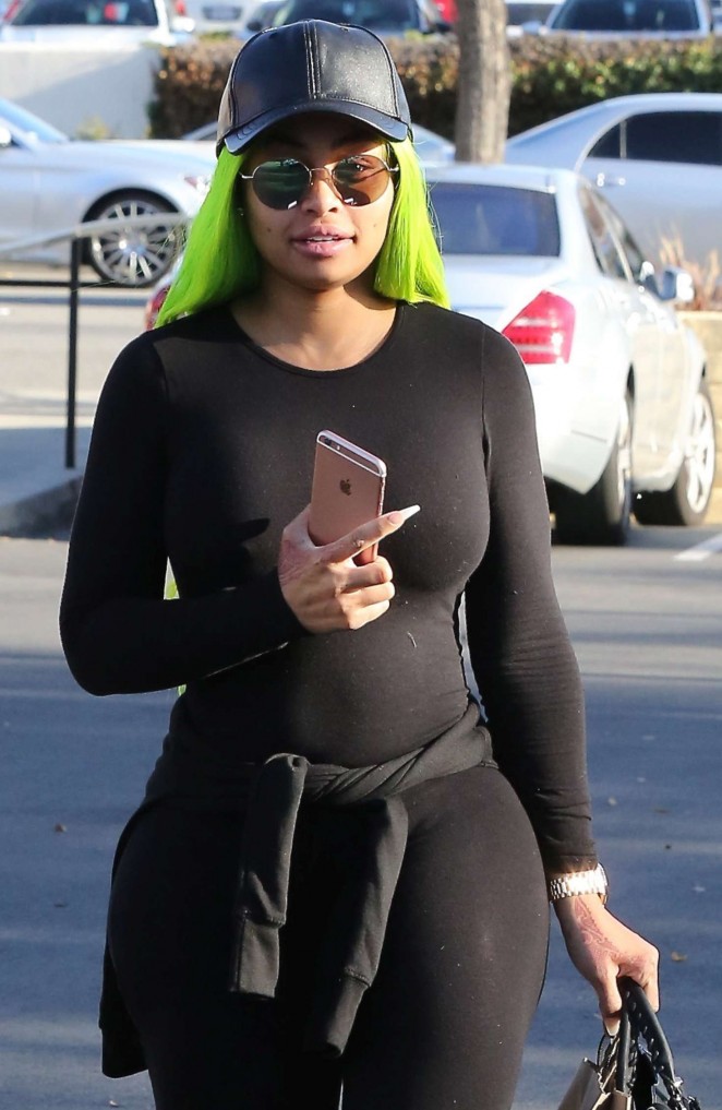 Blac Chyna in Tights Out in Los Angeles