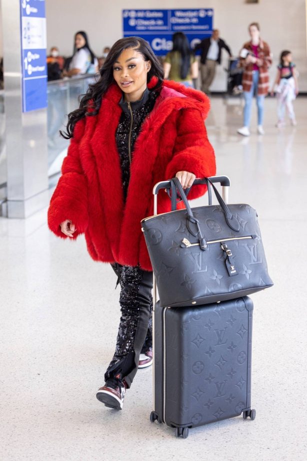 Blac Chyna - Is seen flying out of LAX