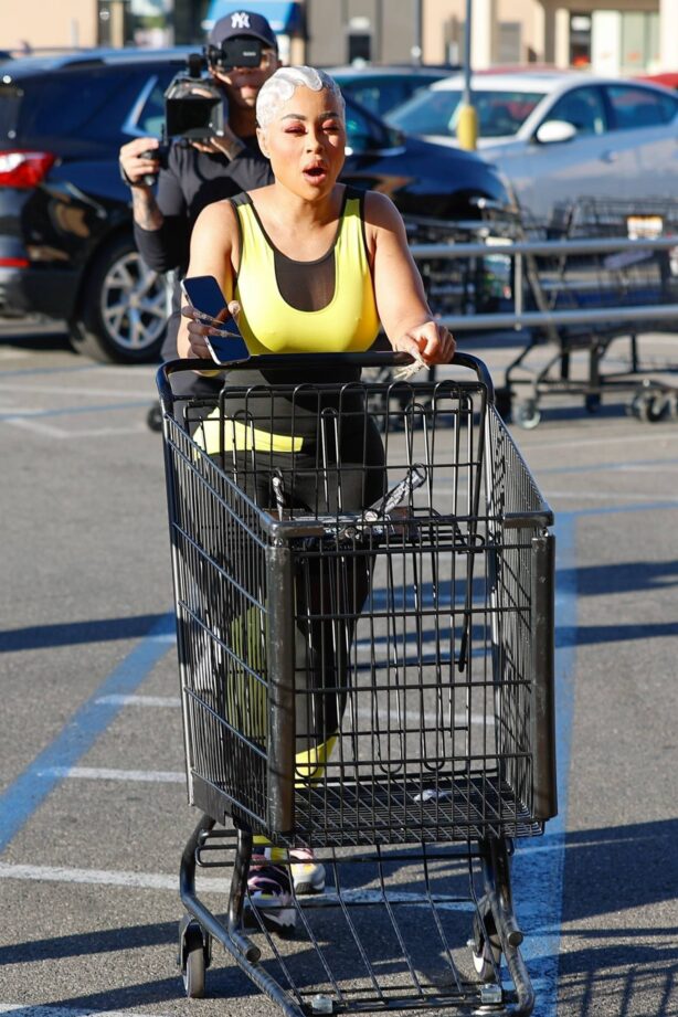 Blac Chyna - On a grocery shopping with her mom in Woodland Hills