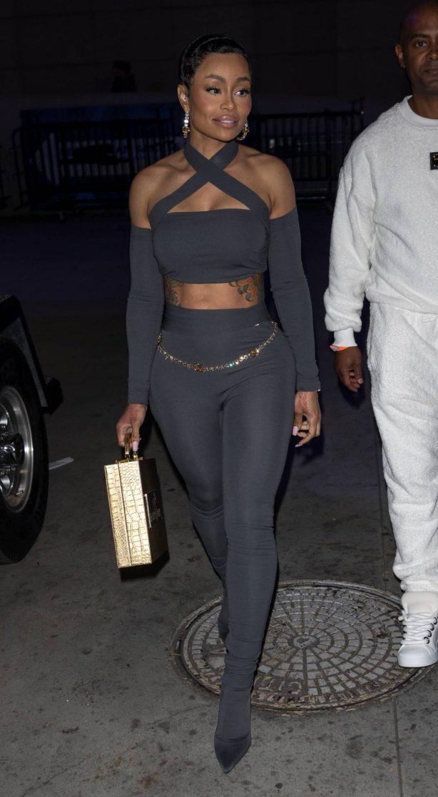 Blac Chyna - Seen at the Lakers playoff game in Los Angeles