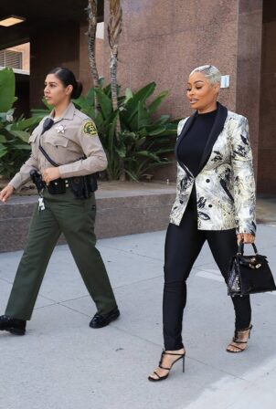 Blac Chyna - Seen leaving court in Los Angeles
