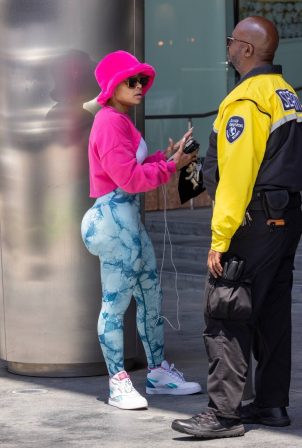 Blac Chyna - Shopping candids at Rolex and Louis Vuitton stores in Santa Monica