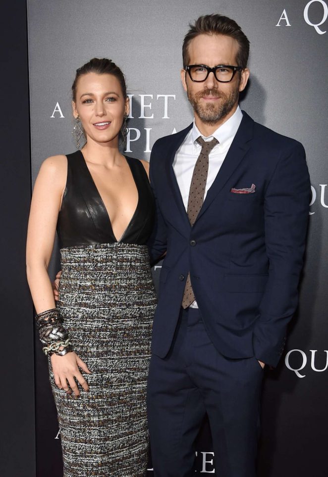 Blake Lively and Ryan Reynolds - 'A Quiet Place' Premiere in New York