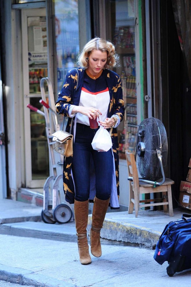 Blake Lively at Woody Allen Set in NYC