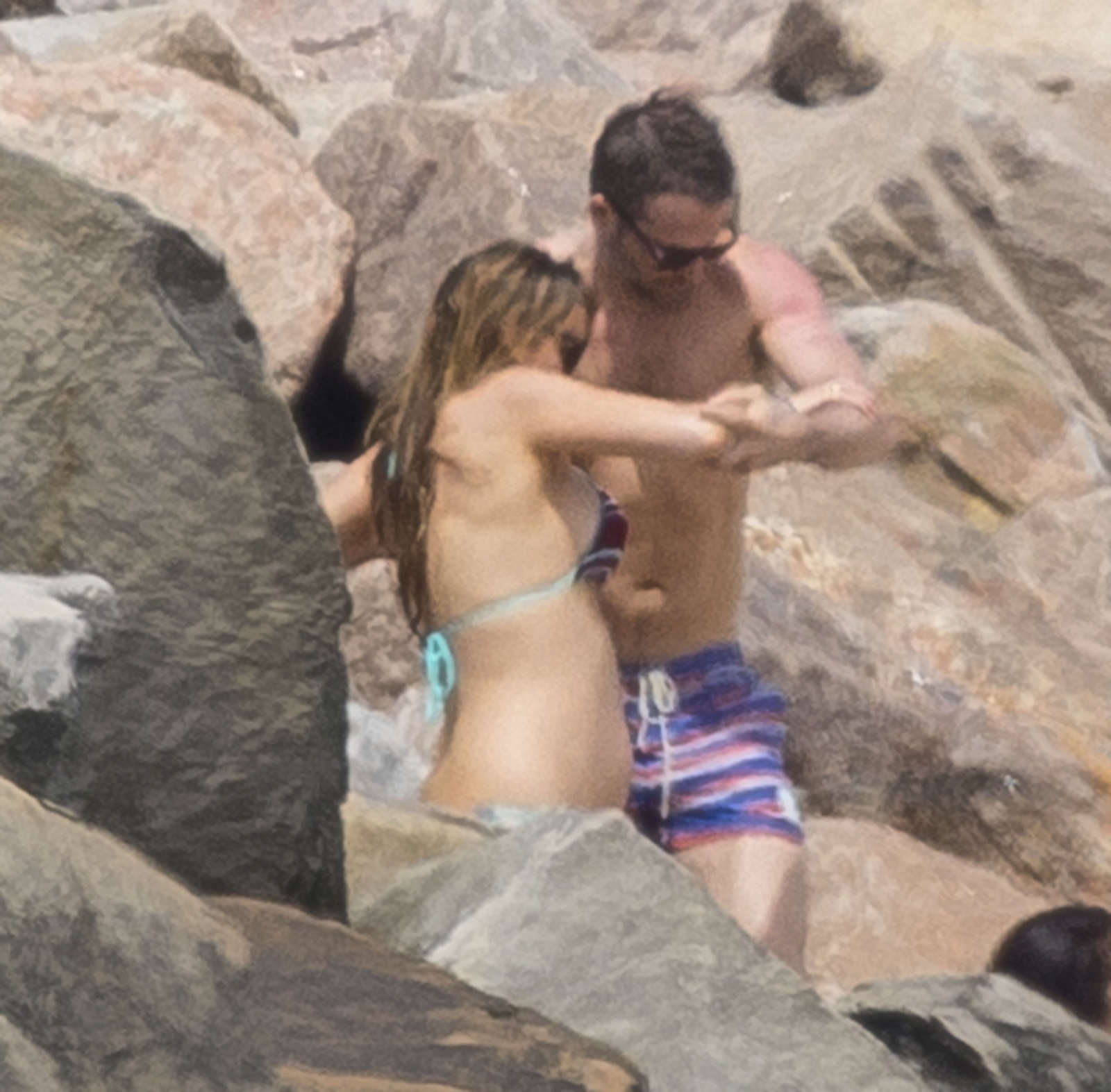 Blake Lively in Bikini on the beach in Rhode Island