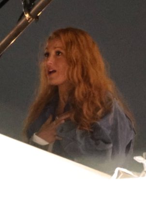 Blake Lively - On the set of 'It Ends With Us' till 4 am in Los Angeles
