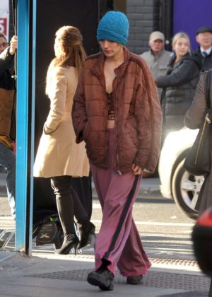 Blake Lively - On the set of 'The Rhythm Section' in Dublin