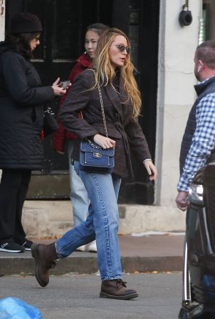 Blake Lively - Pictured after visit to West Village art and framing store