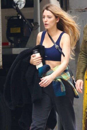 Blake Lively - Spotted after gym workout in Manhattan’s Downtown area