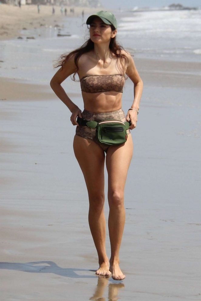 Blanca Blanco in Bikini at a beach in Malibu