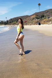 Blanca Blanco - On the beach in Malibu CA