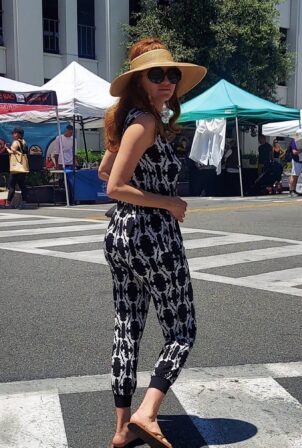 Blanca Blanco - Posing at her local farmers market in Beverly Hills