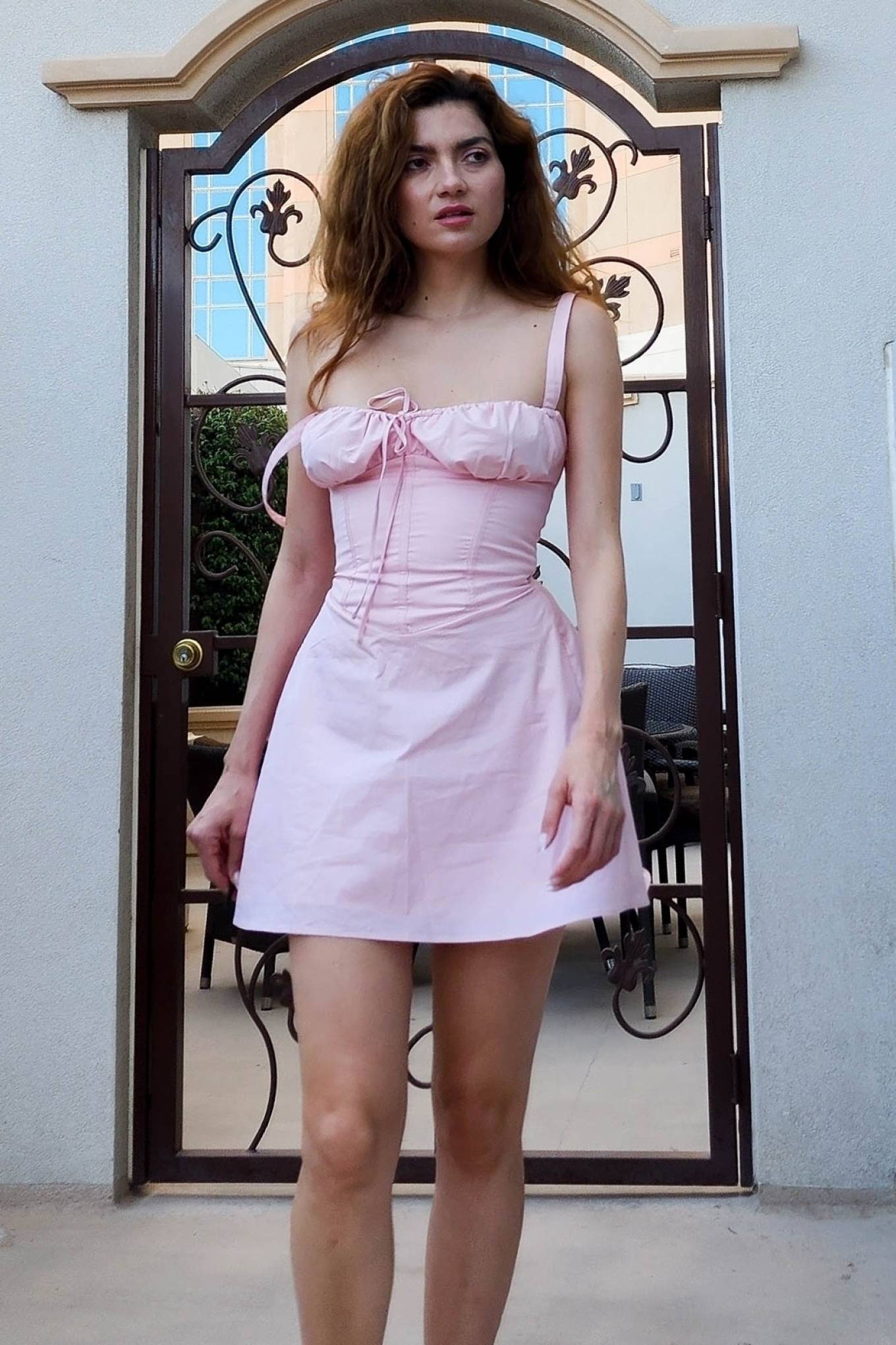 Blanca Blanco 2023 : Blanca Blanco – Posing in House of CB pink dress at the Venetian hotel in LA-10