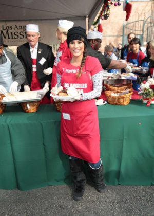 Bonnie Jill Laflin - Los Angeles Mission Serves Christmas to the Homeless in LA