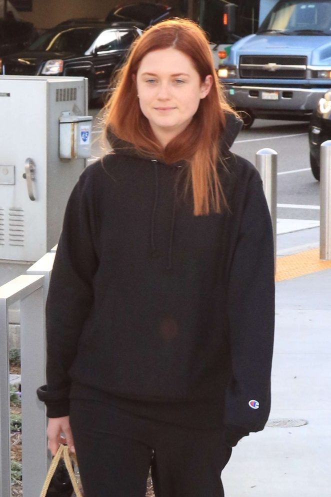 Bonnie Wright at LAX Airport in Los Angeles