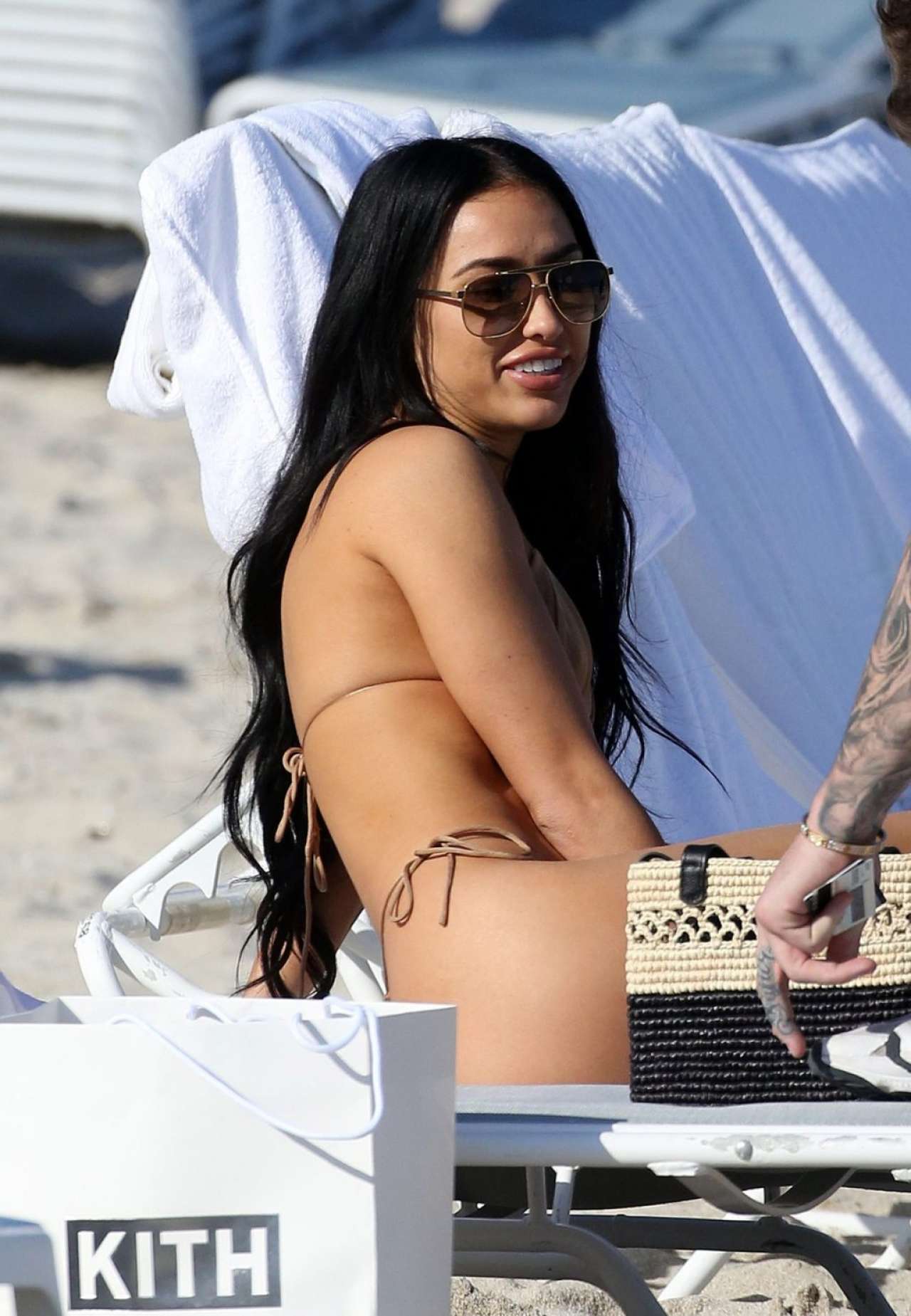 Bre Tiesi 2020 : Bre Tiesi in a Bikini on a Beach in Miami-05. 