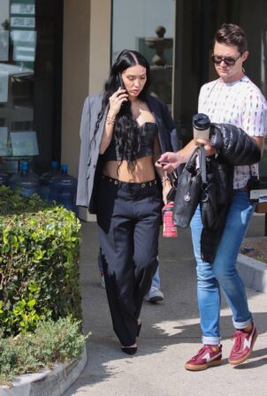 Bre Tiesi - Leaves the Selling Sunset offices in West Hollywood