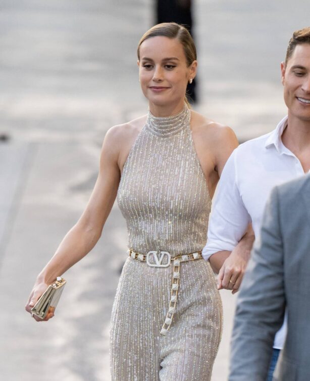 Brie Larson - Arrives for a taping of 'Jimmy Kimmel Live' in Hollywood