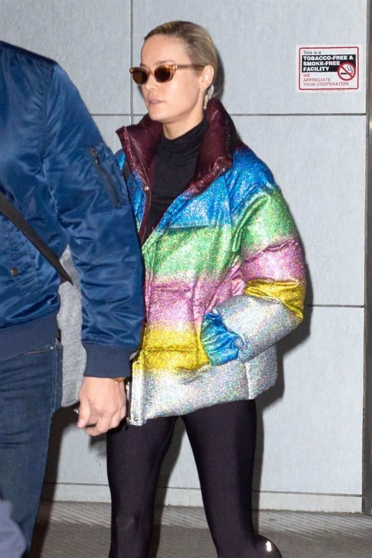 Brie Larson - Arriving at JFK Airport in NYC