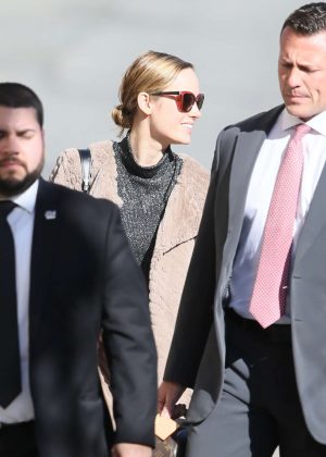 Brie Larson - Arriving at 'Jimmy Kimmel Live' in LA