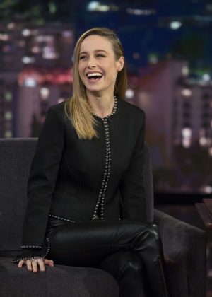 Brie Larson at Jimmy Kimmel Live! in Los Angeles