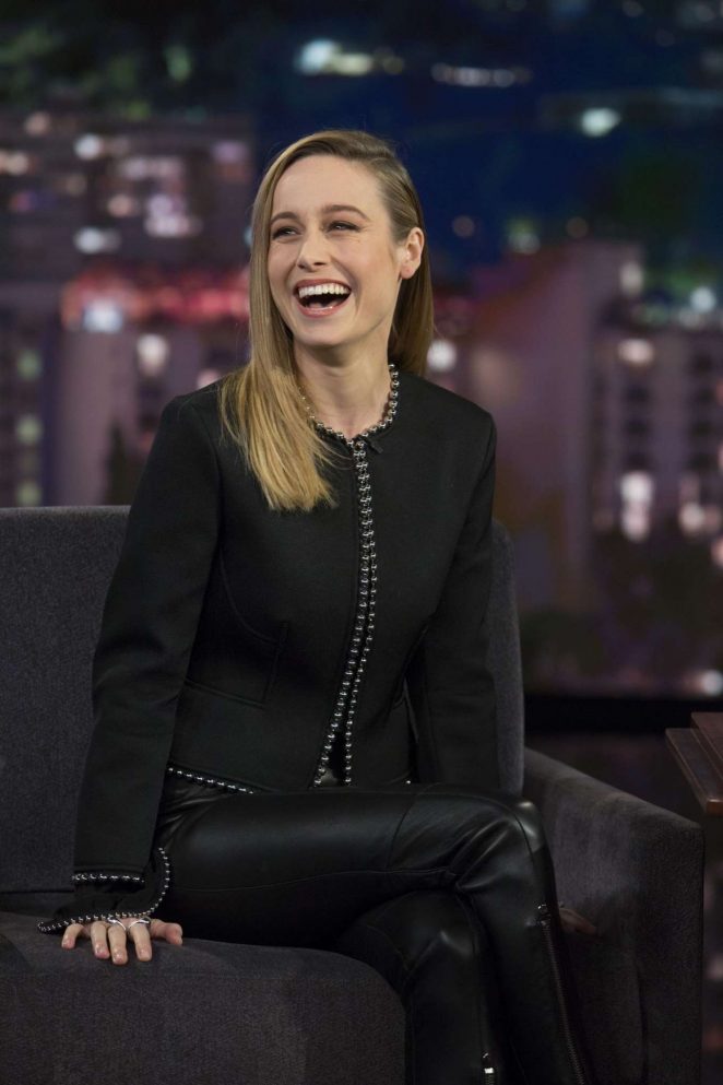 Brie Larson at Jimmy Kimmel Live! in Los Angeles