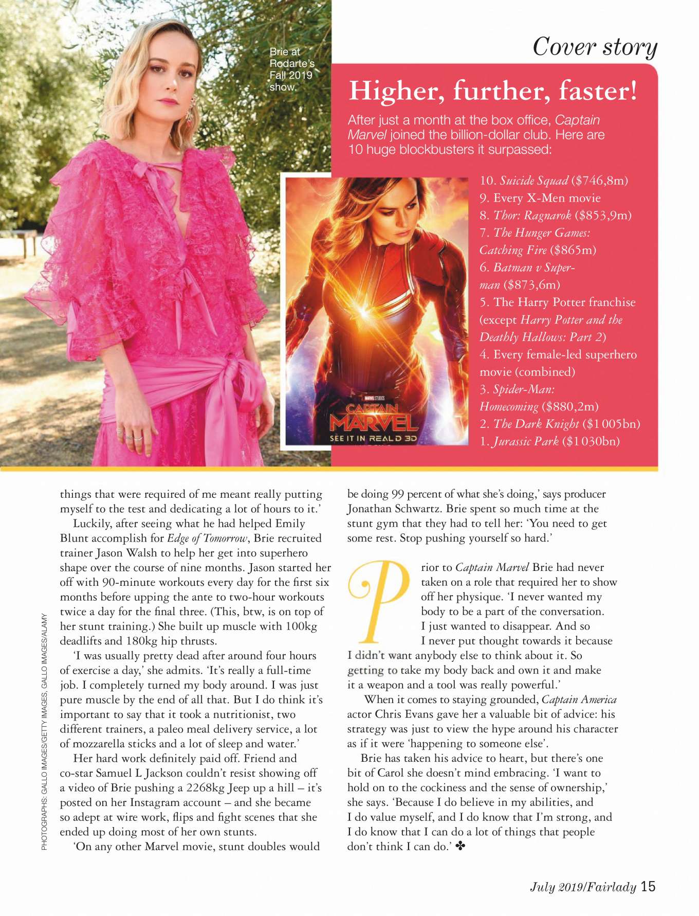 Brie Larson â€“ Fairlady Magazine (July 2019)