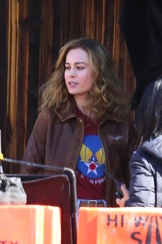 Brie Larson - Filming 'Captain Marvel' in Los Angeles