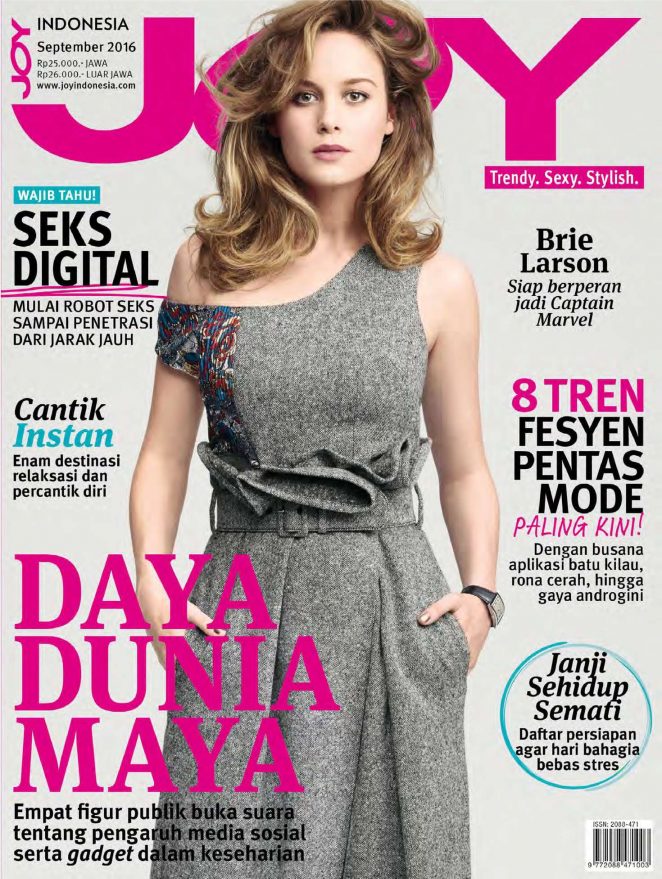 Brie Larson - Joy Indonesia Magazine (September 2016)