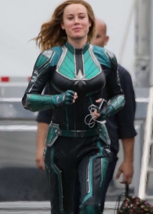 Brie Larson on 'Captain Marvel' set in LA