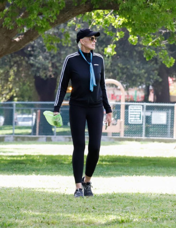 Brigitte Nielsen - Steps out for a walk in Los Angeles