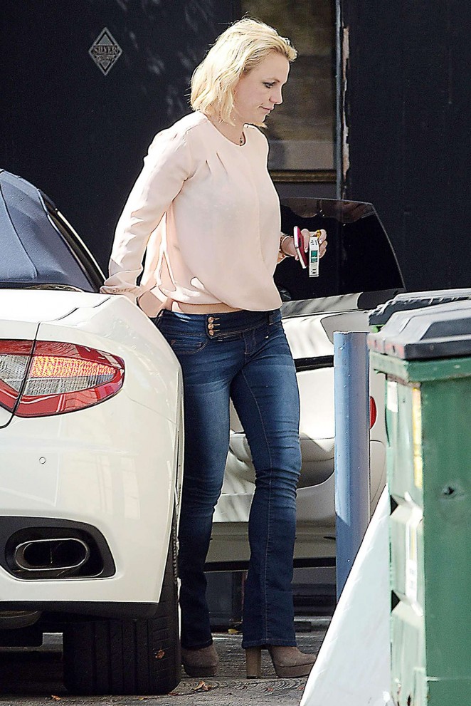 Britney Spears at the Recording Studio in Calabasas