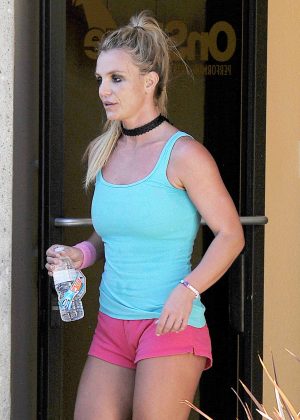 Britney Spears in Pink Shorts out in Los Angeles