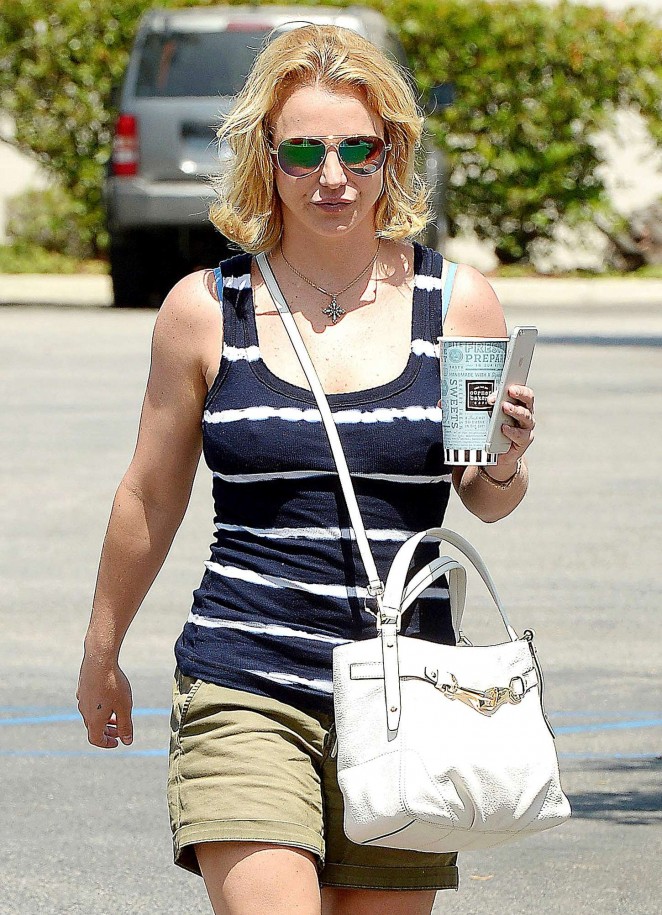 Britney Spears in Shorts out in Calabasas
