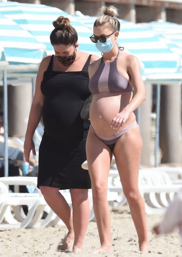 Brittany Cartwright and Lala Kent - Showing off their baby bumps at the beach in Santa Barbara