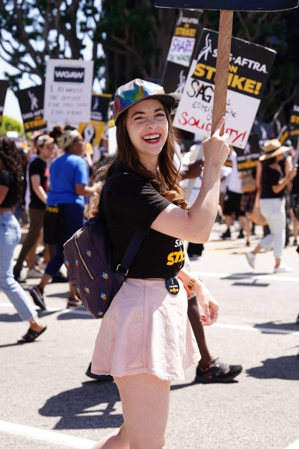 Brittany Curran - Support SAG Strike at Universal Studios in Hollywood