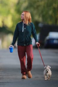 Brittany Snow - Out for a walk in Los Angeles