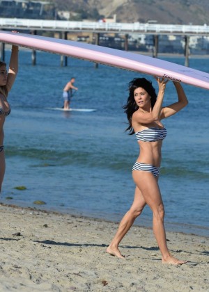 Brooke Burke - Wearing Bikini in Malibu.