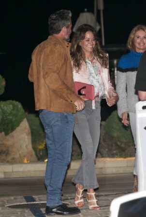 Brooke Burke - With boyfriend Scott Rigsby seen at Nobu in Malibu