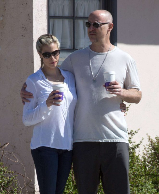 Brooke Burns and Gavin O'Connor out for coffee in Los Angeles