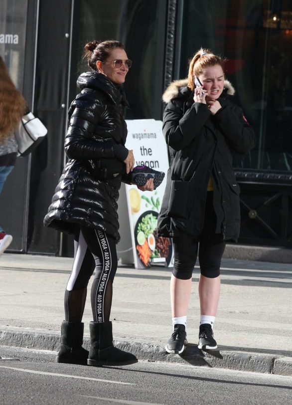 Brooke Shields and daughter Rowan Henchy - Leaving a gym in NYC