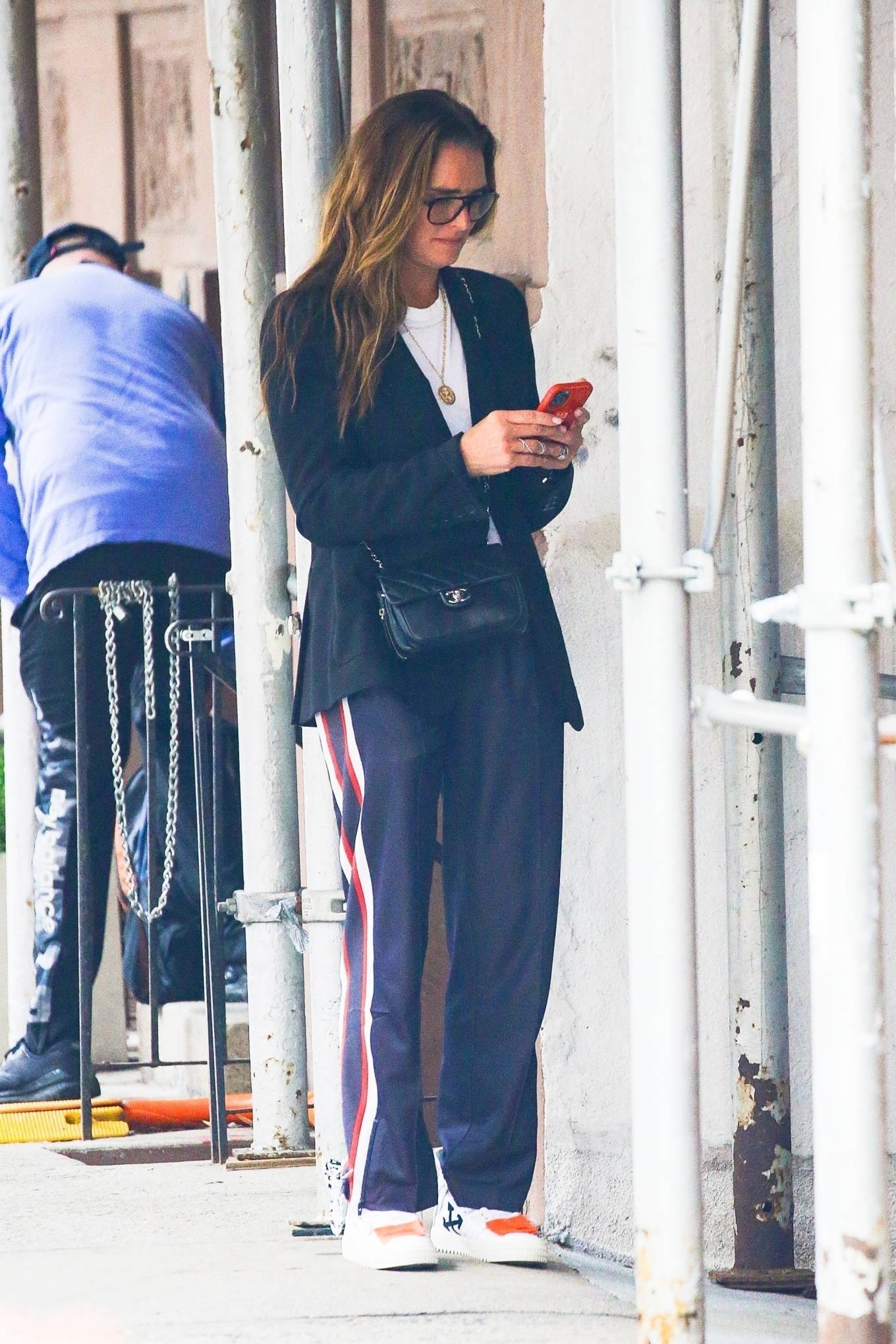 Brooke Shields - Chatting on her phone in New York