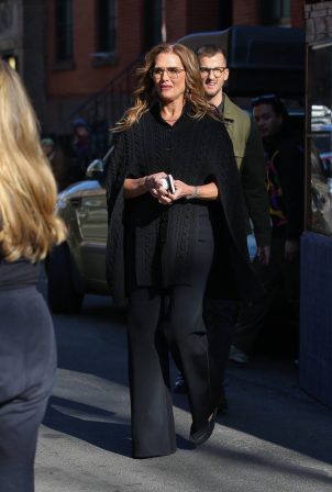 Brooke Shields - Looks stunning in black while out in New York