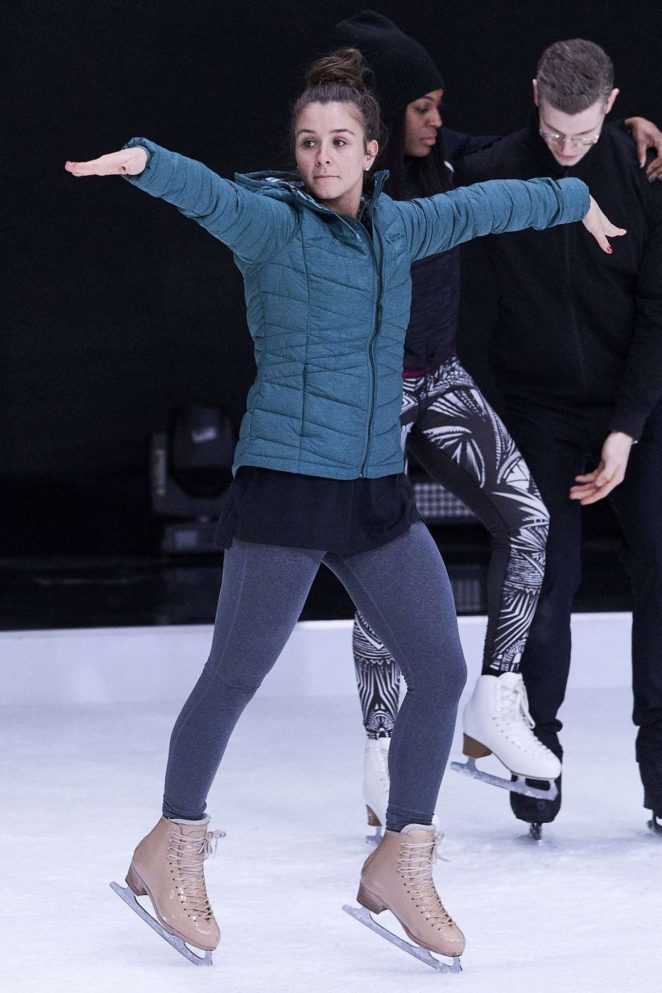 Brooke Vincent - Dancing On Ice Practice in Hertfordshire