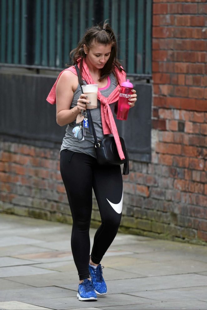 Brooke Vincent - Leaving the UPT Fitness gym in Manchester
