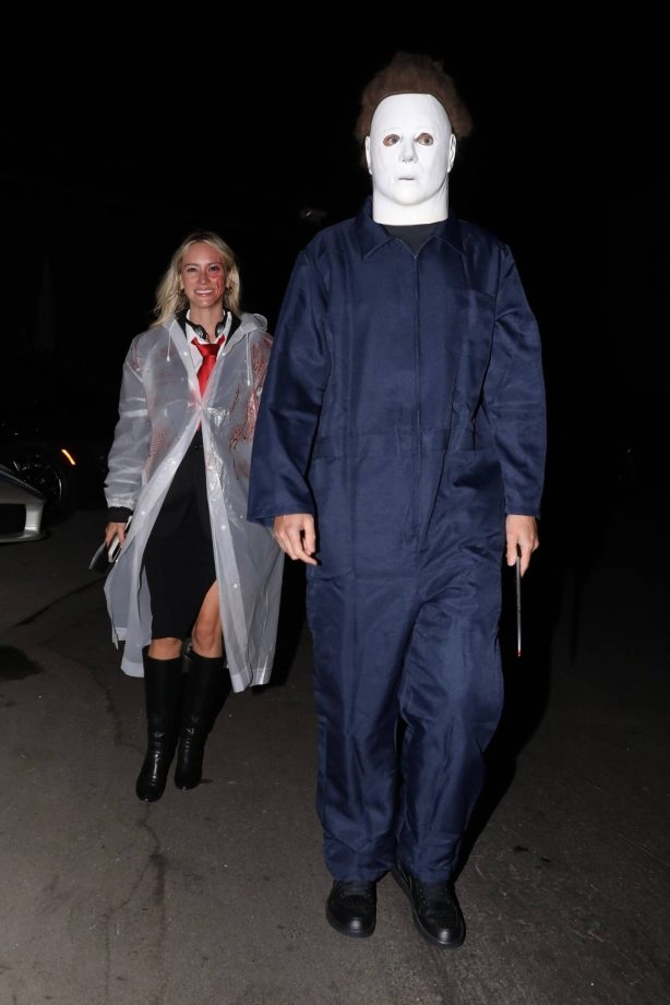 Bryana Holly - With boyfriend Nicholas Hoult seen at 10 Halloween costume party in Los Angeles