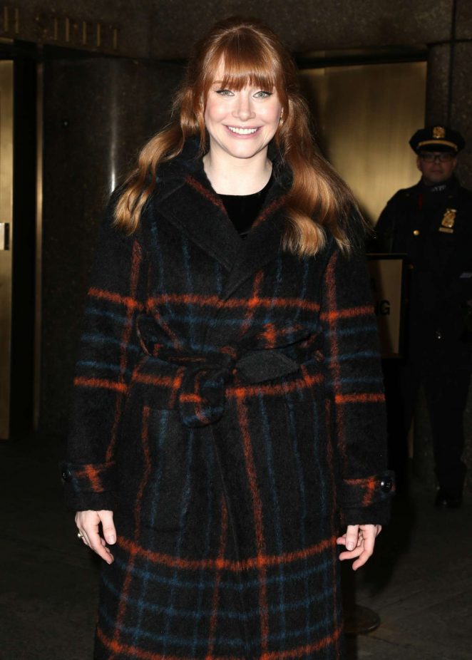 Bryce Dallas Howard - Arrives at the Today show in New York City